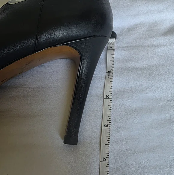 Coach Black Leather Womens High Heeled Booties Size 9.5 - Picture 11 of 11